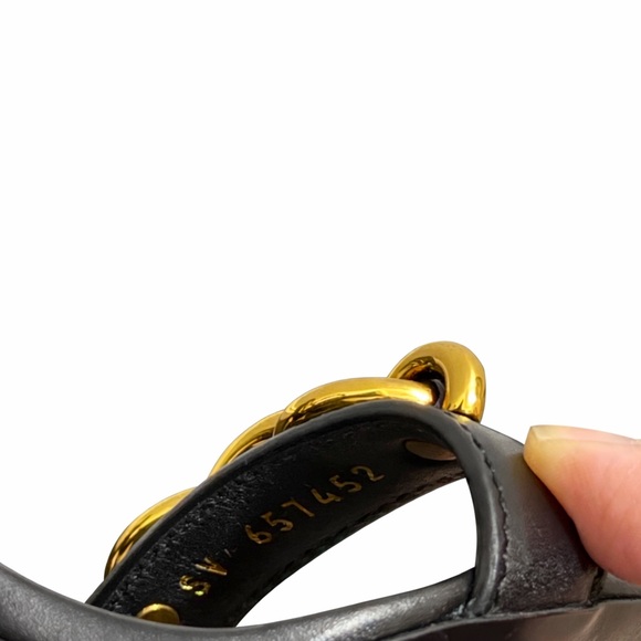 Authentic Saint Laurent Maillon 95 Sandal – Black Leather 36.5 EU - Picture 9 of 10